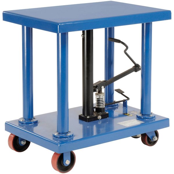 Global Industrial Foot Control Work Positioning Post Lift Table, 6000 Lb. Cap 232066